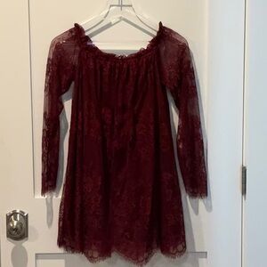 Forever 21 Lace Off The Shoulder Dress